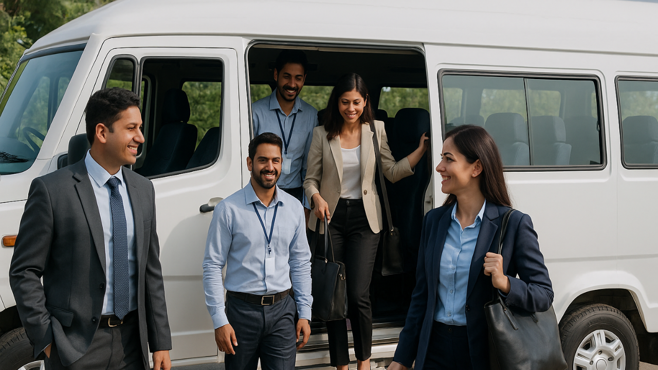 Corporate Team Outings Made Easy with Tempo Traveller Rental