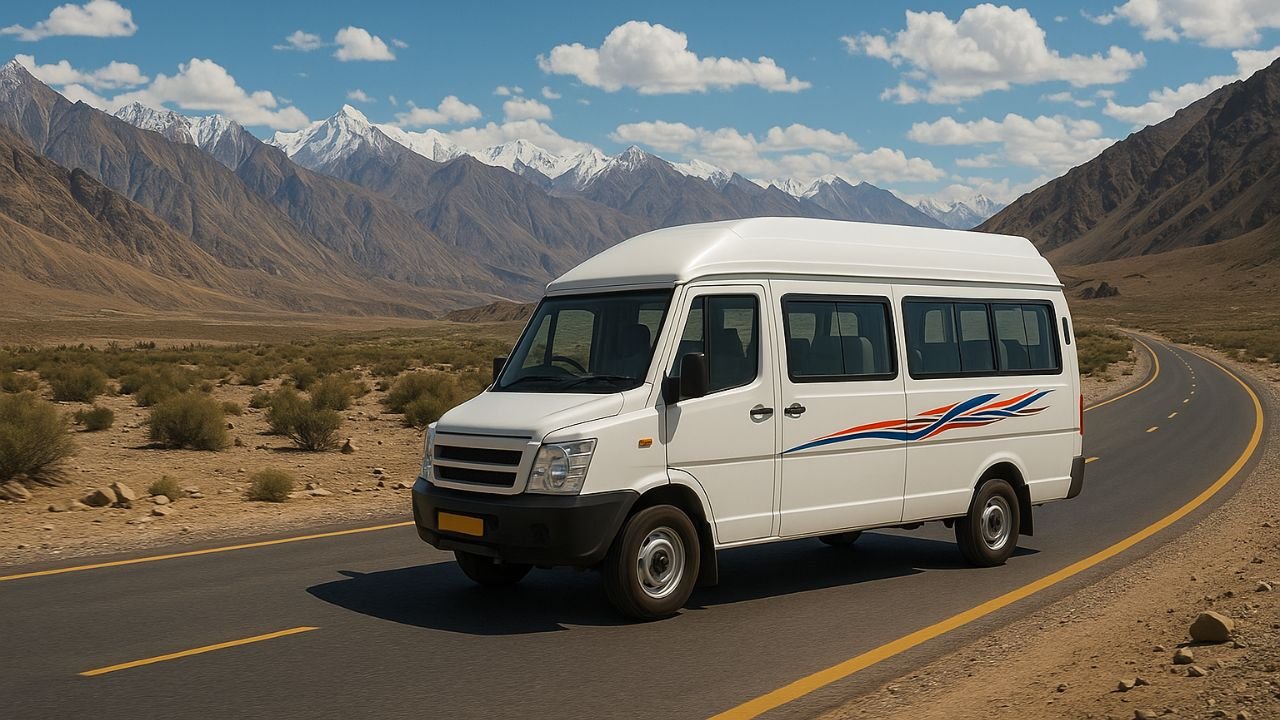 Delhi to Leh–Ladakh Road Trip in a Tempo Traveller